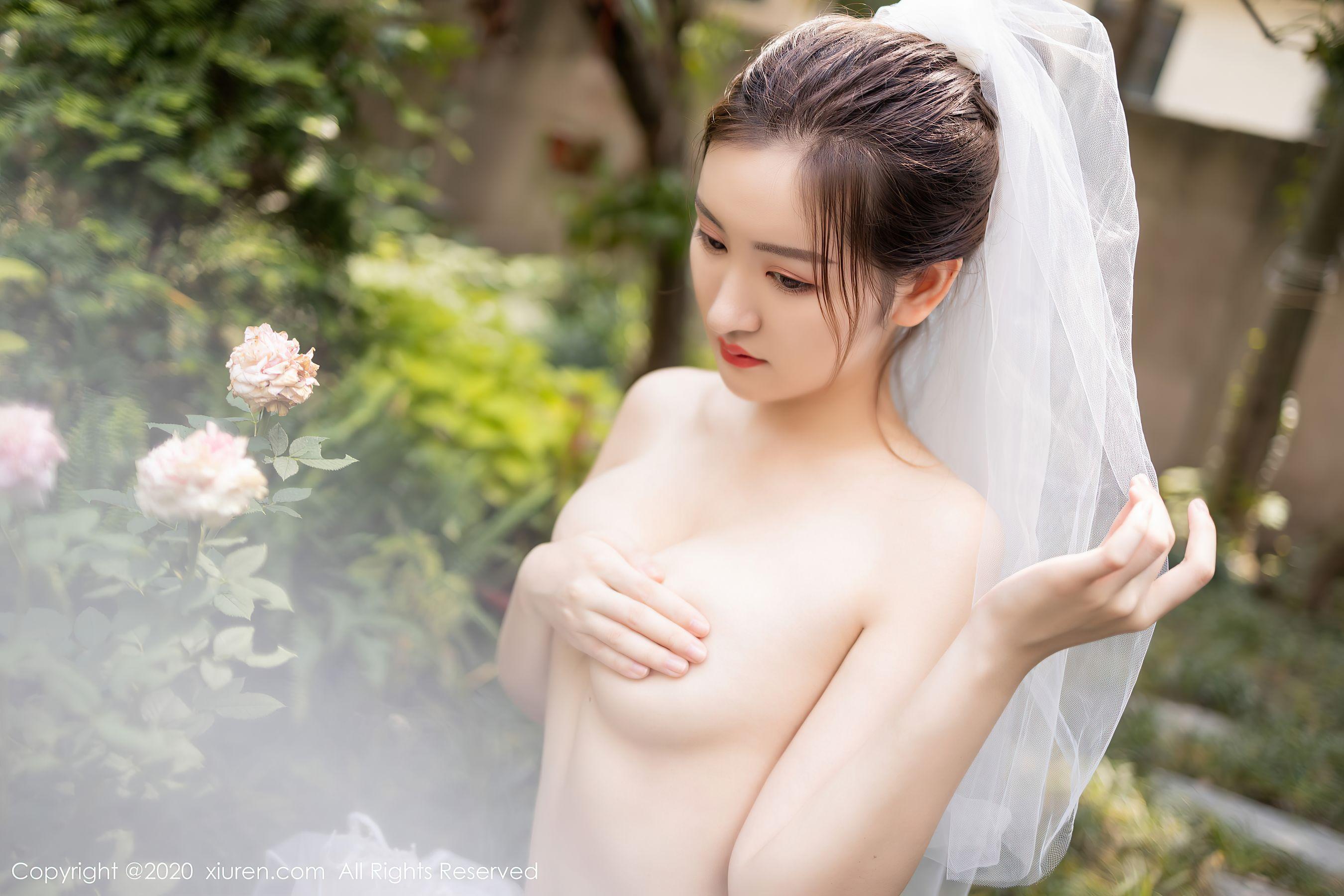 [秀人XiuRen] No.2706 沈梦瑶 – 花园新娘套图主题写真(38)