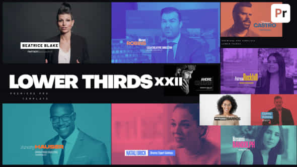 Lower Thirds Xxii - VideoHive 54668800