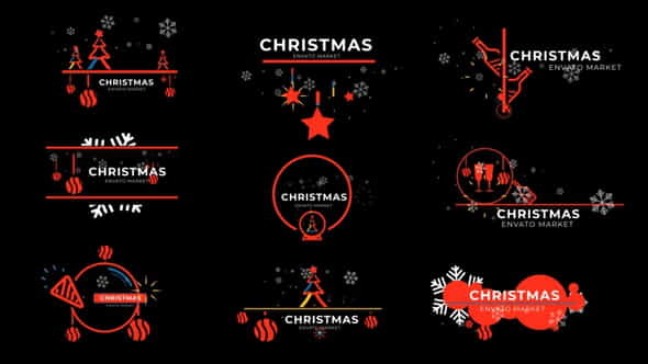 Christmas Icon Titles 2022 - VideoHive 35201933
