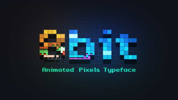 8bit - Animated Pixels Typeface - VideoHive 23203402