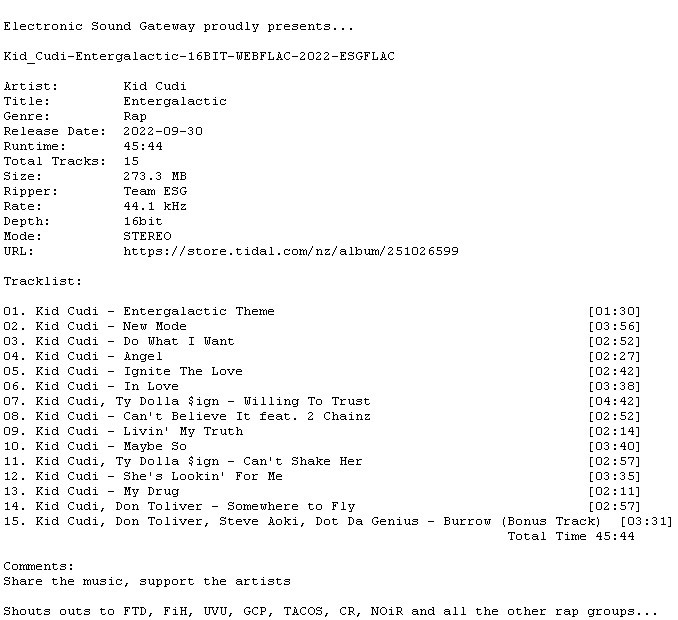 Kid Cudi Entergalactic 16BIT WEBFLAC 2022 ESGFLAC