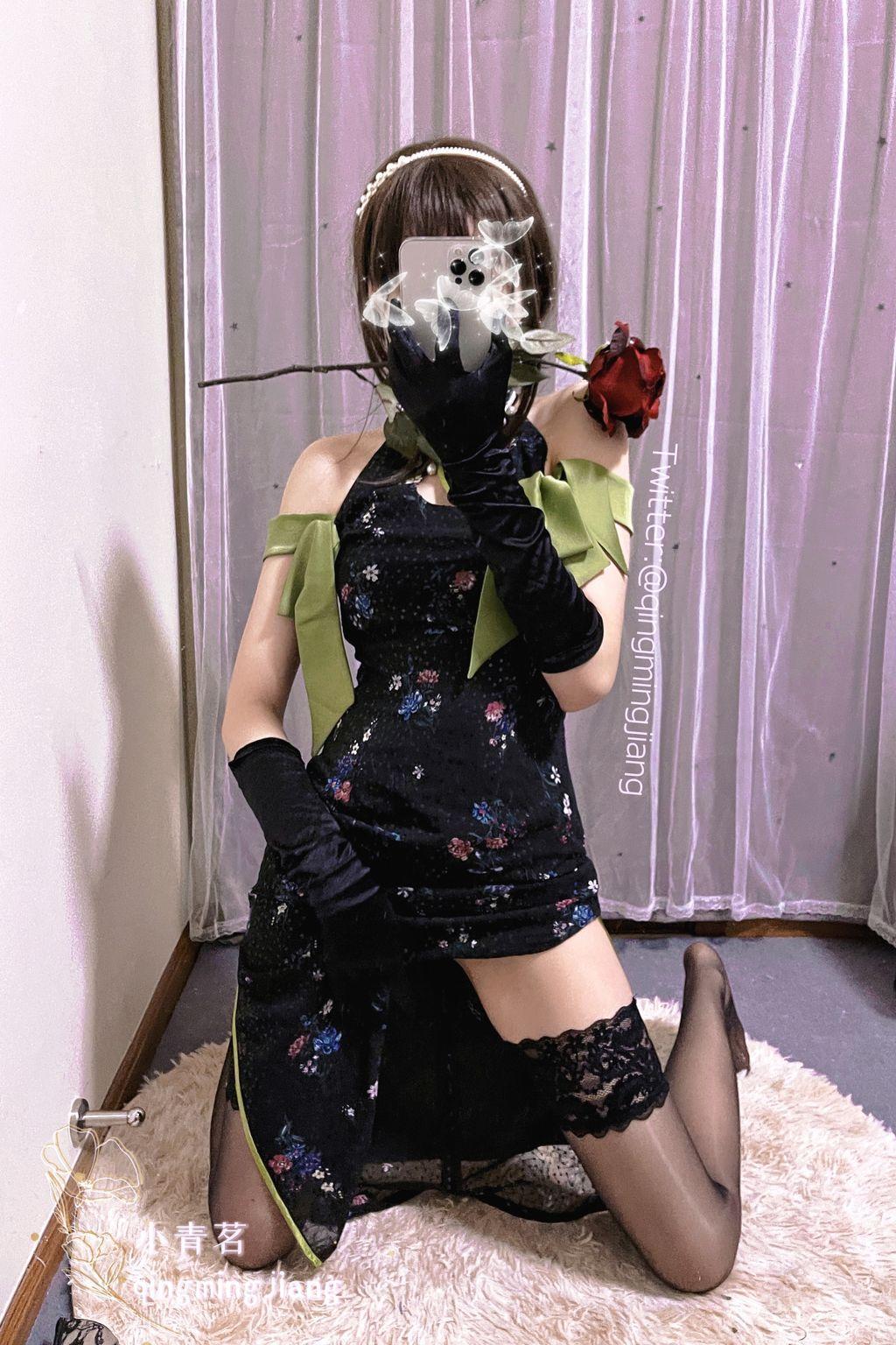 Coser@小青茗: 黑丝旗袍 (47 photos)(34)