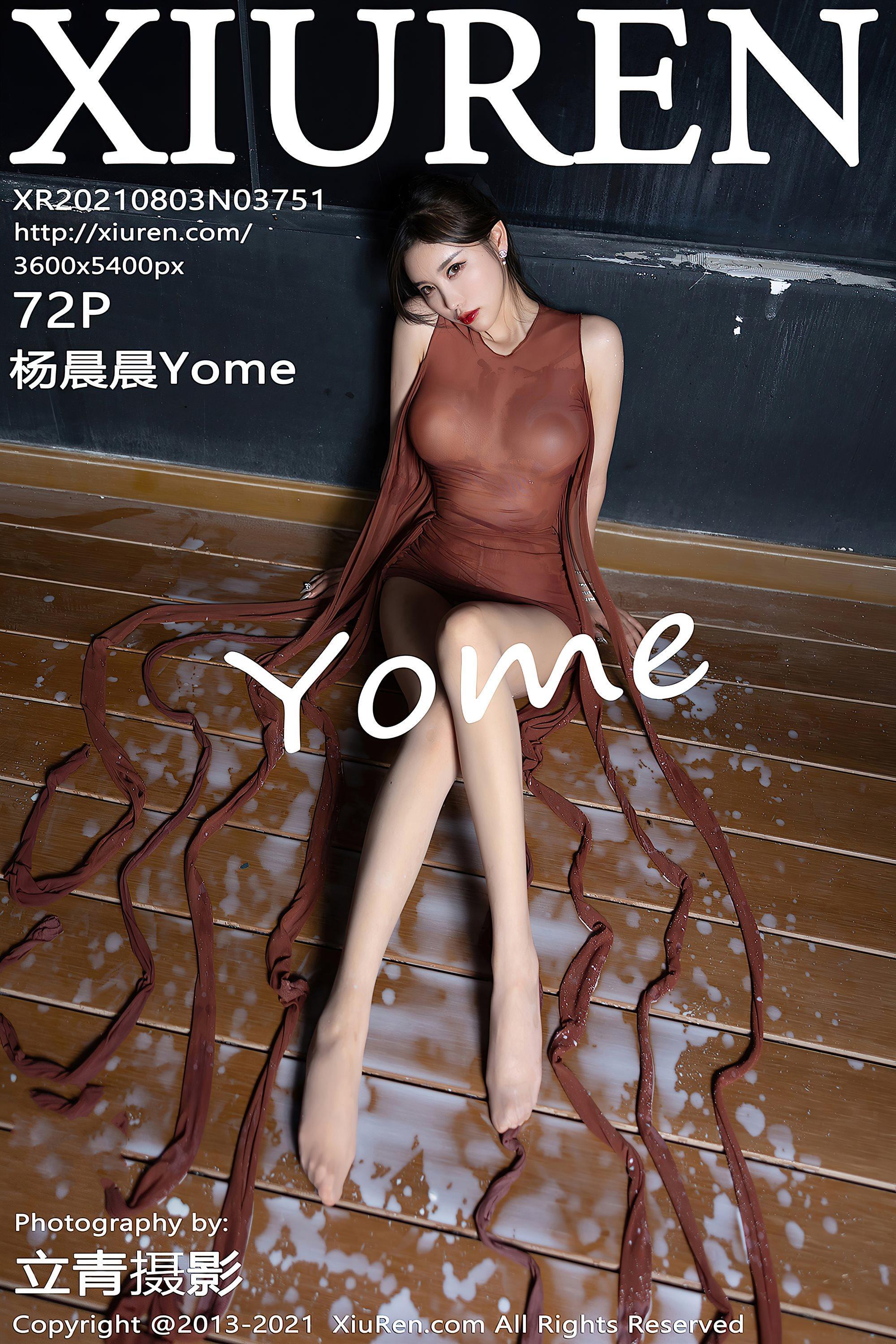 [XiuRen秀人网]No.3751 女神杨晨晨Yome牛奶设计视觉主题轻薄连身裙湿身撩人诱惑写真(73)