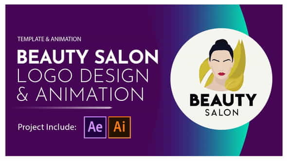 Beauty Salon Logo Design and - VideoHive 28581380