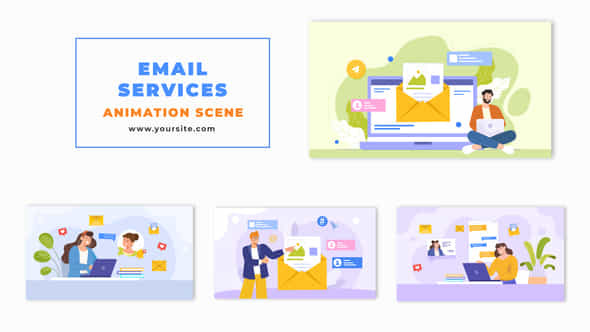 Flat Character Design - VideoHive 48569569