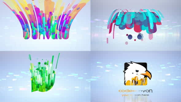 Clean Flying 3D Logo Opener - VideoHive 29353851