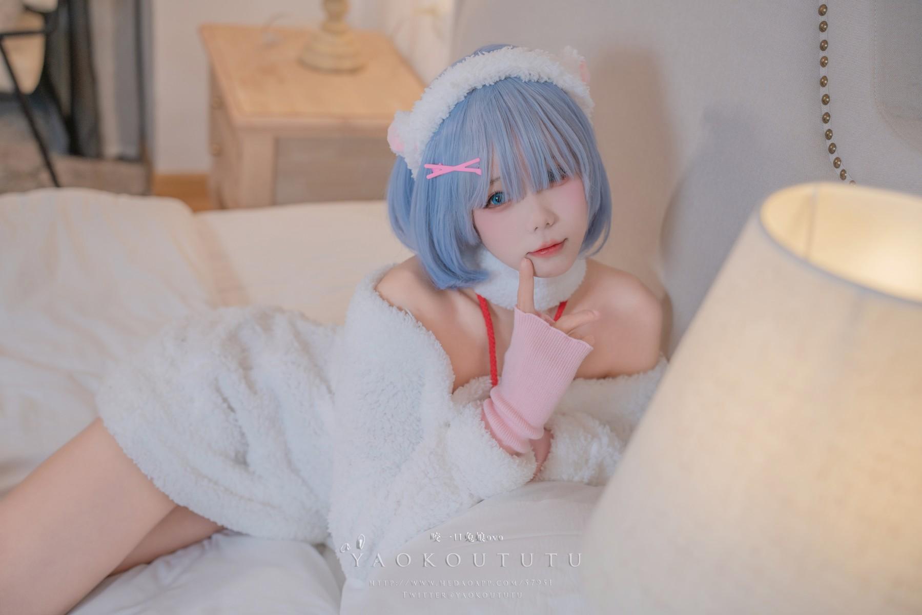 Cosplay 黏黏团子兔 T3特典 蕾姆咩咩(6)