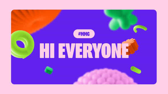 Colorful 3D Social Media Intro - VideoHive 53011240