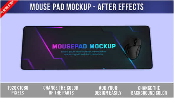 Mouse Pad Mockup - VideoHive 50418090