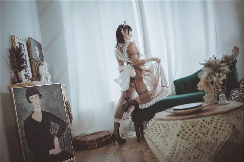 Cosplay逐月su - 透明女仆写真(21)