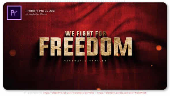 Freedom Fighters Cinematic - VideoHive 39586572