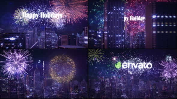 Big City FireworksCelebrating - VideoHive 35415204