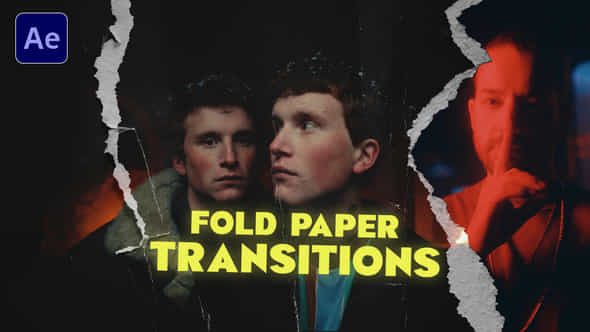 Fold Paper Transitions - VideoHive 58891998