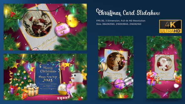 Christmas Card Slideshow - VideoHive 40828223