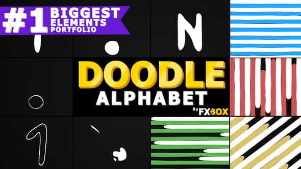 Doodle Alphabet And Transitions - VideoHive 21741036