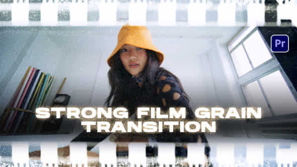 Strong Film Grain Transitions Premiere Pro - VideoHive 50533019