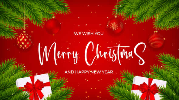 Merry Christmas Title - VideoHive 42144461