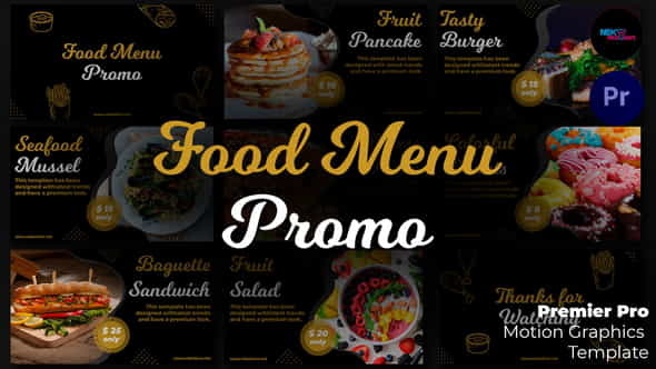 Food Menu Promo | MOGRT - VideoHive 35180816
