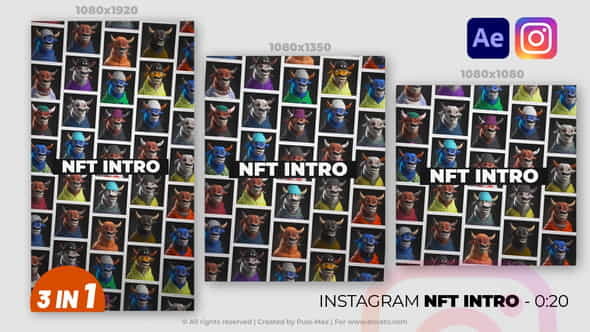 Instagram NFT Intro - VideoHive 36203352