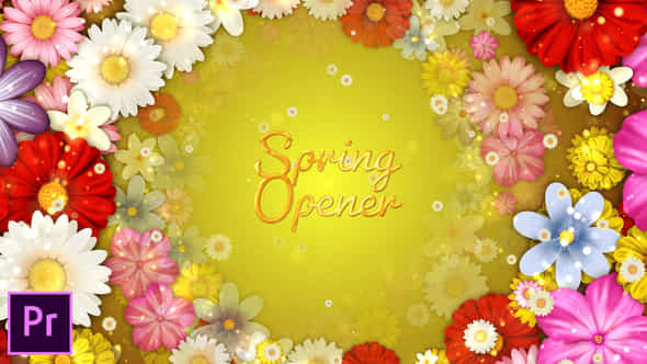 Spring Flowers Titles - VideoHive 38303559