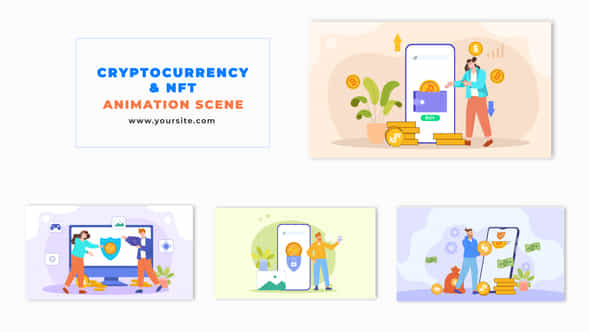 Cryptocurrency and NFT - VideoHive 48571412