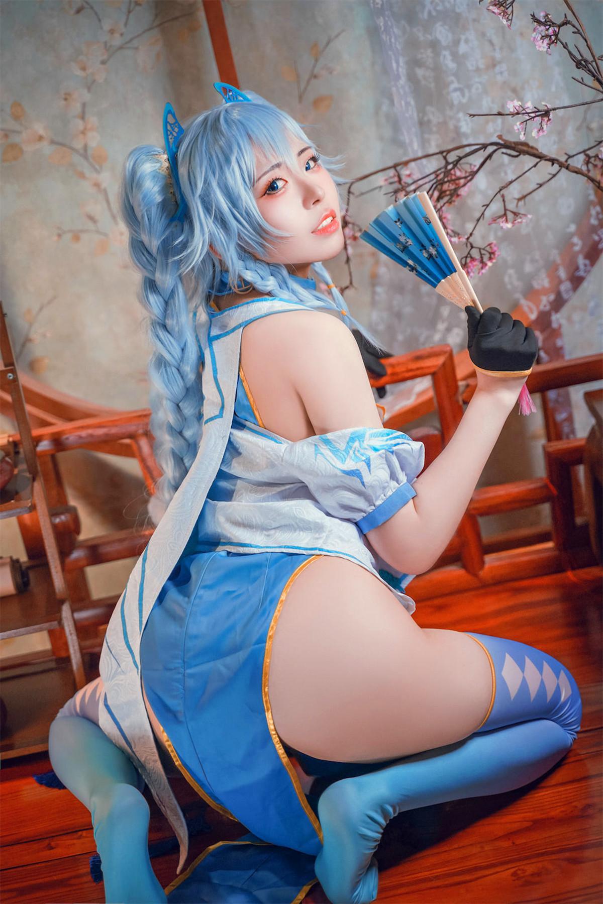 Cosplay 虎森森 少女前线 翠雀媚(15)