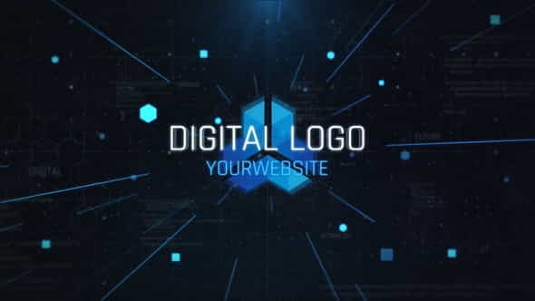 Digital Logo Opener - VideoHive 24802271