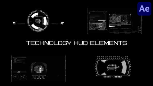 Technology Hud Elements For After Effects - VideoHive 51637324