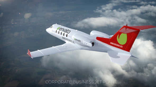 Corporate Business Jet Plane - VideoHive 22936695
