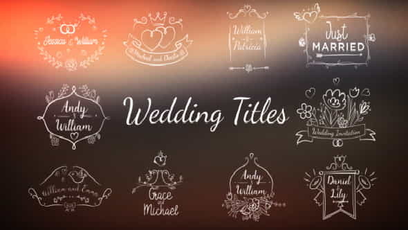 WeddingRomantic Titles - VideoHive 20702154
