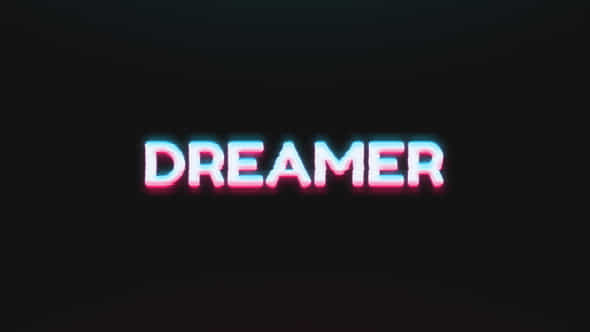 Dreamer Typography - VideoHive 47548071