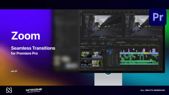 Zoom Seamless Transitions Vol 01 For Premiere Pro - VideoHive 48688792