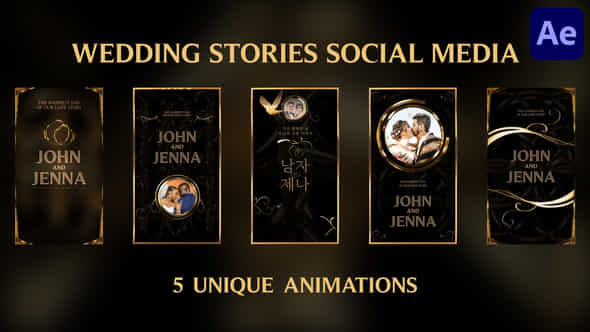 Wedding Stories Instagrams - VideoHive 46727121