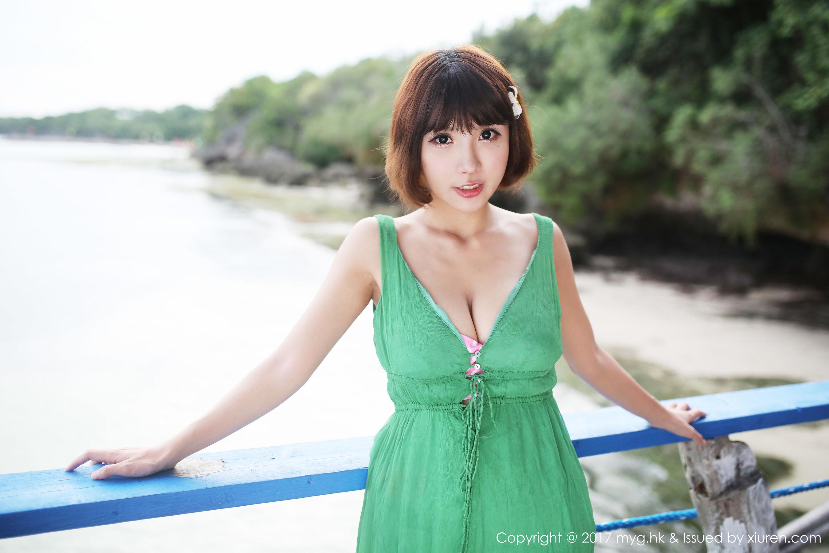 晓茜sunny《海边波点式比基尼系列》 [美媛馆MyGirl] Vol.267 写真集(33)