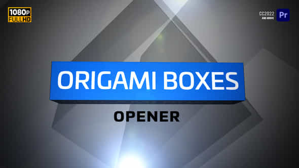 Origami Boxes Opener - VideoHive 39662648