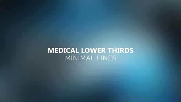 Medical Lower Thirds - Minimal - VideoHive 12182059