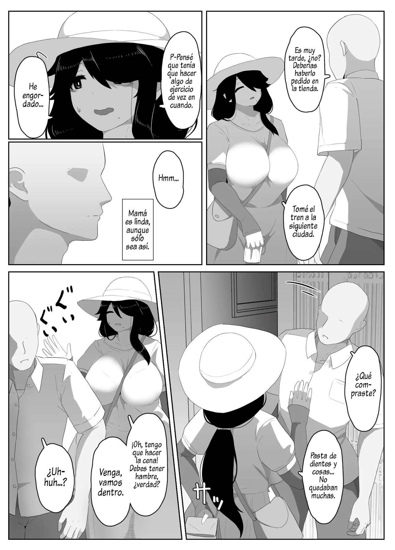 [hahayamoya (moya)] Oyasumi, Okaa-san I  Good Night, Mom I [Spanish]  [Al Chile no Sé Scan]