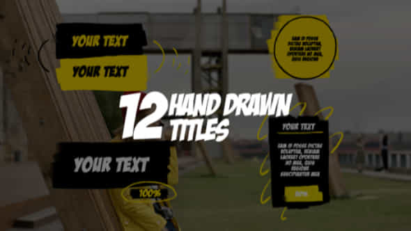Hand Drawn Titles - VideoHive 39035239