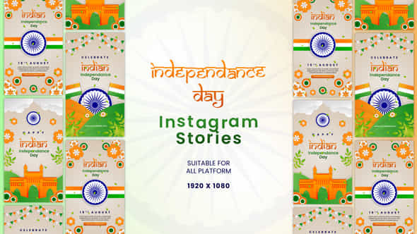 Indian Independence Day Celebration Vertical Story Template - VideoHive 53832221