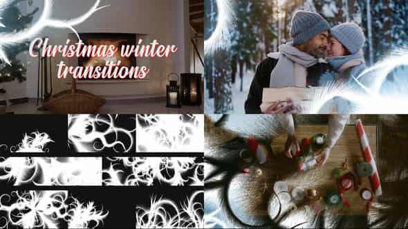 Christmas Winter Transitions - VideoHive 35038674