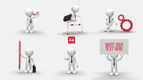 3D People Animations 4 - VideoHive 54670119