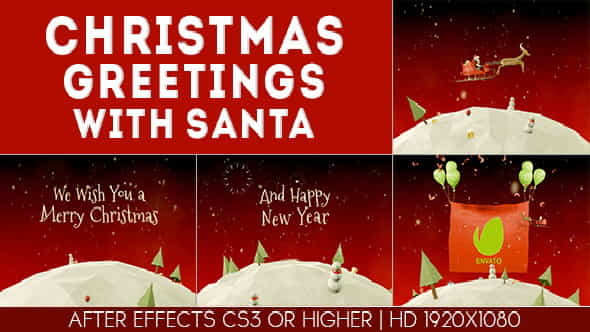 Christmas Greetings with santa - VideoHive 9456839