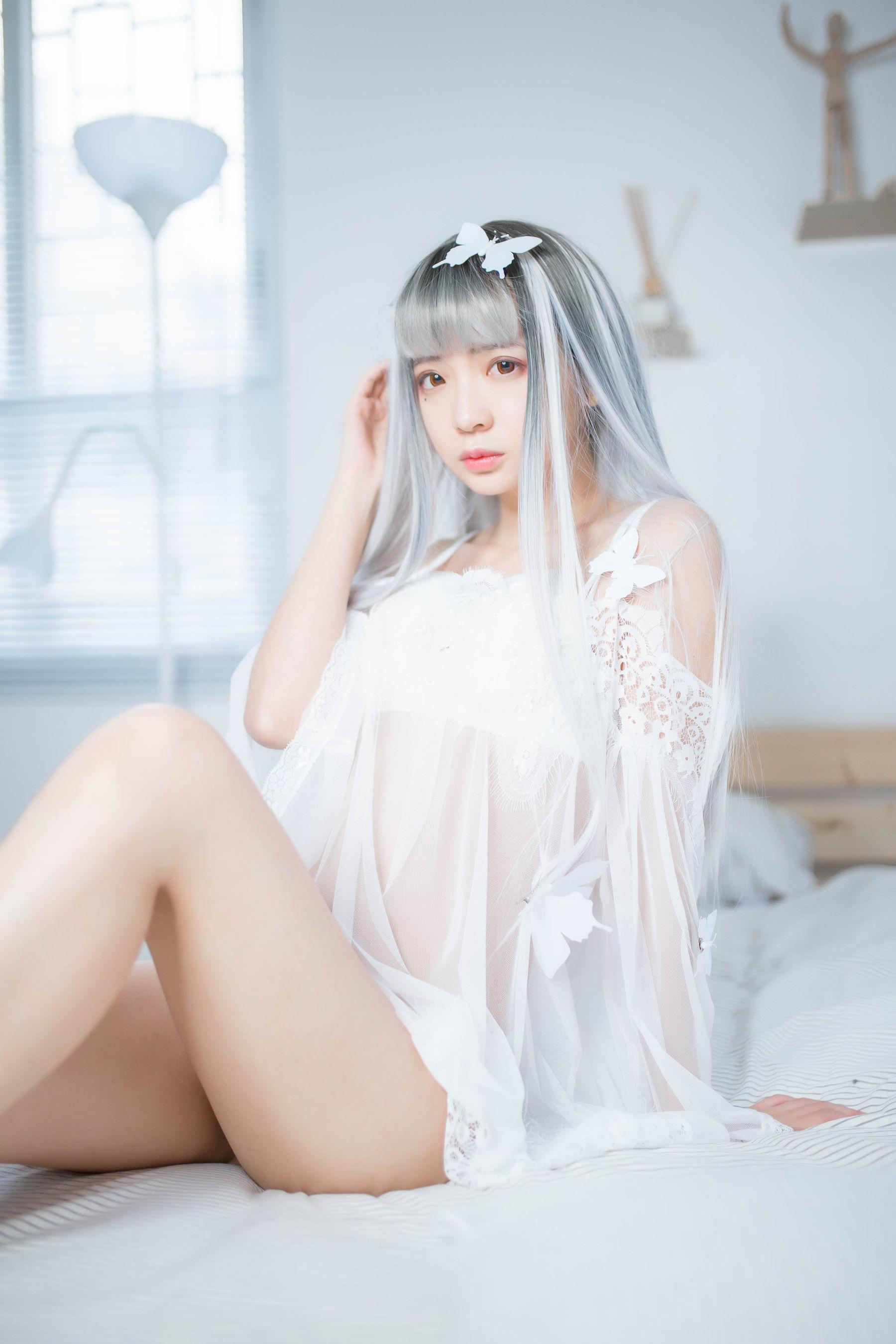 [网红COSER] 疯猫ss – 透明白纱 写真集(13)