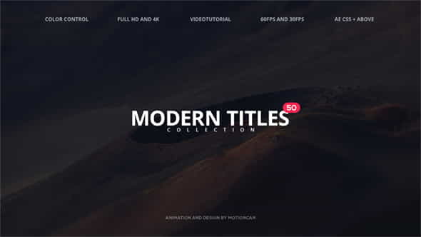 50 Modern Titles - VideoHive 17047191