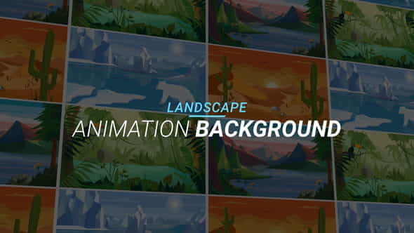 Landscape - Animation background - VideoHive 34221971