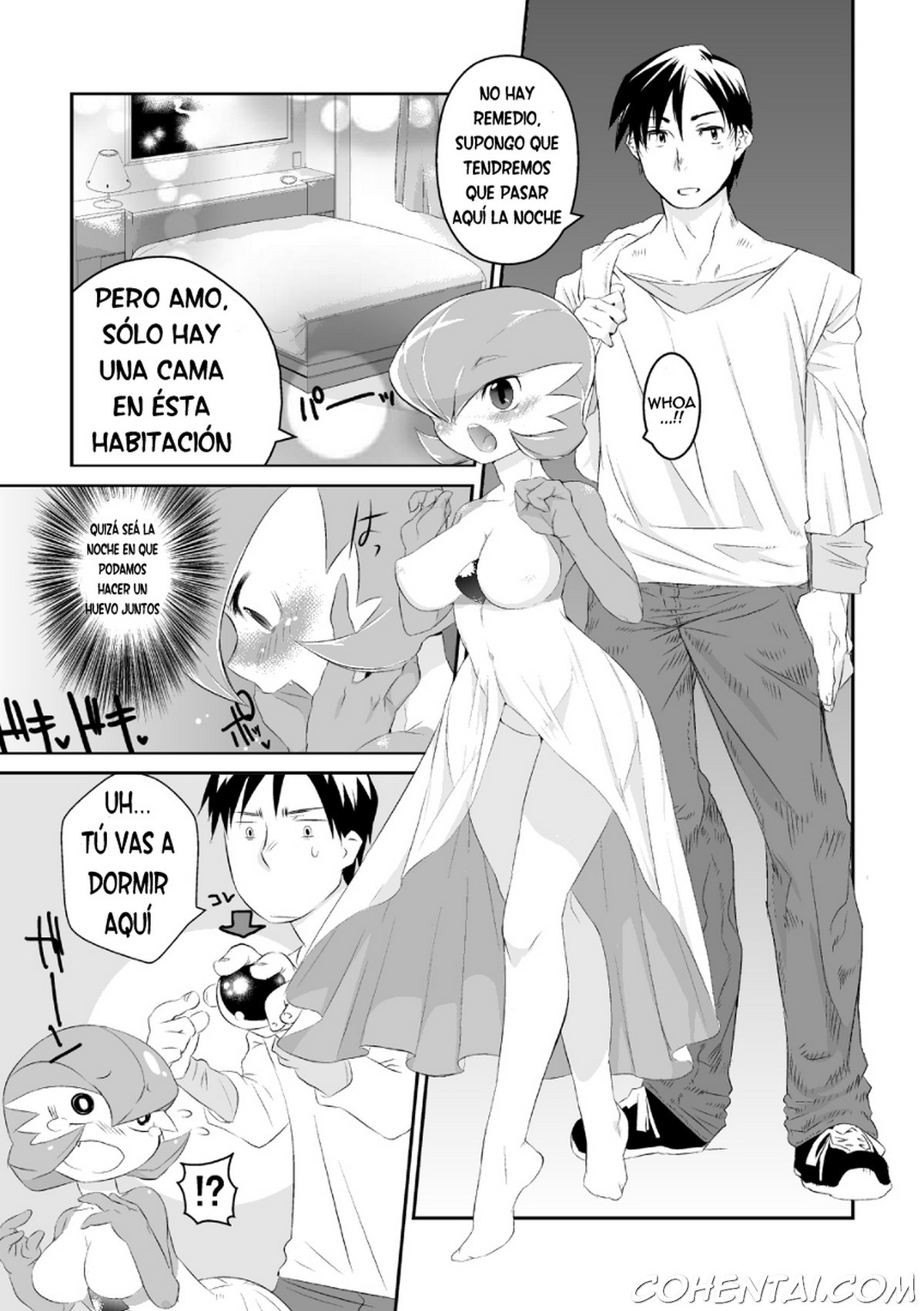 Trainer to Temochi Pokemon ga Love Hotel ni Tomatta Baai (Pokémon) xxx comics manga porno doujin hentai español sexo Gardevoir Pokémon