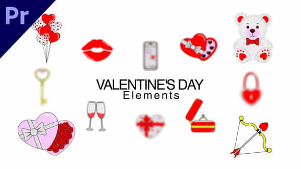 Valentines Day Elements - VideoHive 56350218