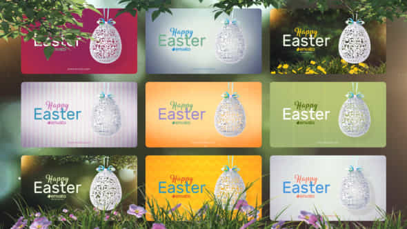 Floral Easter Egg - VideoHive 21488826
