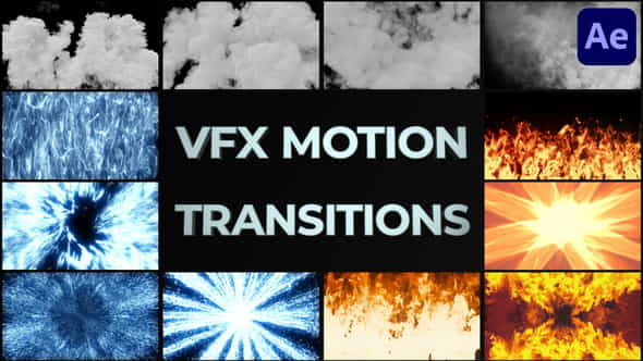 VFX Motion Transitions for After - VideoHive 38615003