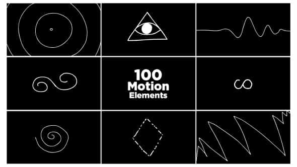 100 Motion Elements Pack - VideoHive 18896187